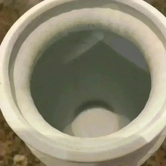 Light Blue Vase with White Flowers - Picture 5 of 7